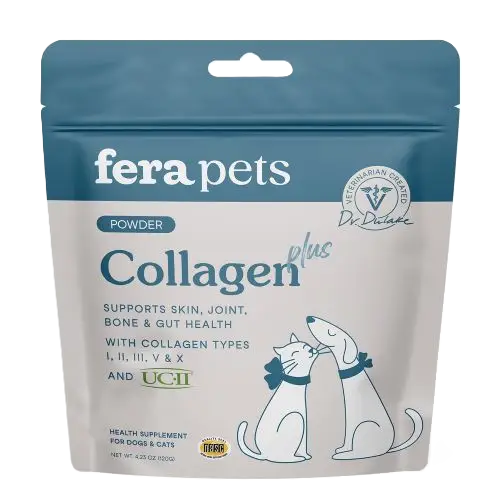 Fera Pets Collagen Plus Topper For Dogs and Cats, Pet Supplement, 4.23-oz