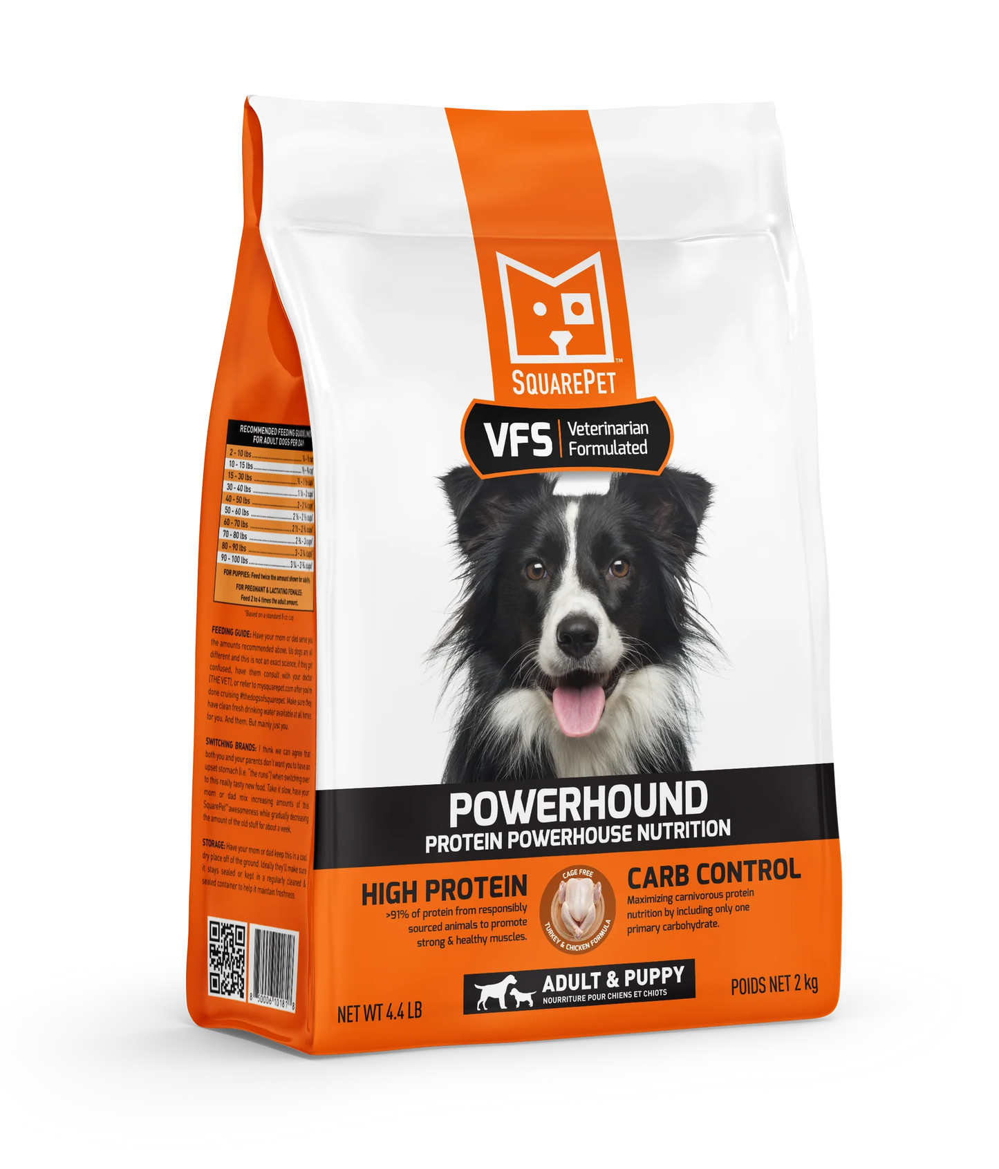 SquarePet VFS POWERHOUND Turkey Chicken Dry Dog Food