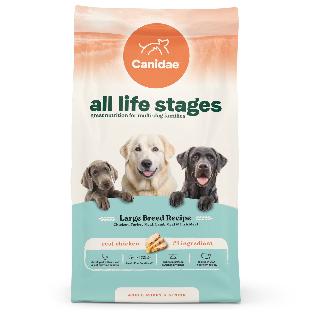 Canidae All Life Stages Large Breed Multi-Protein Recipe, Dry Dog Food, 40-lb Bag