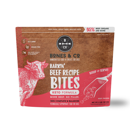 Bones & Co Frozen Raw Beef, Dog Food