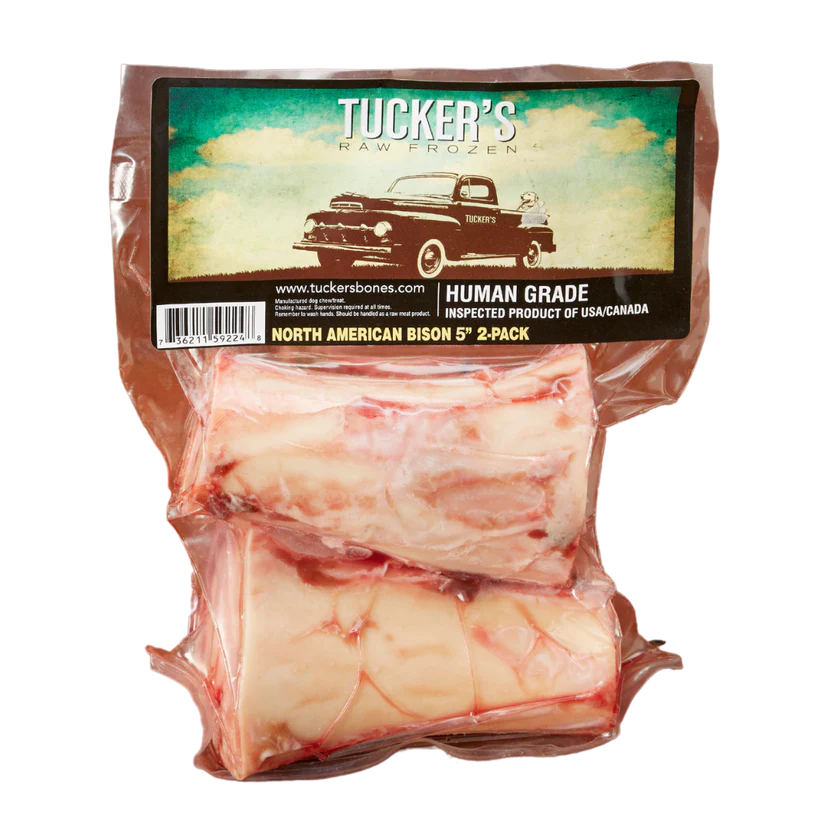 Tucker's Frozen Raw Bison Bones, Frozen Raw Dog Chew