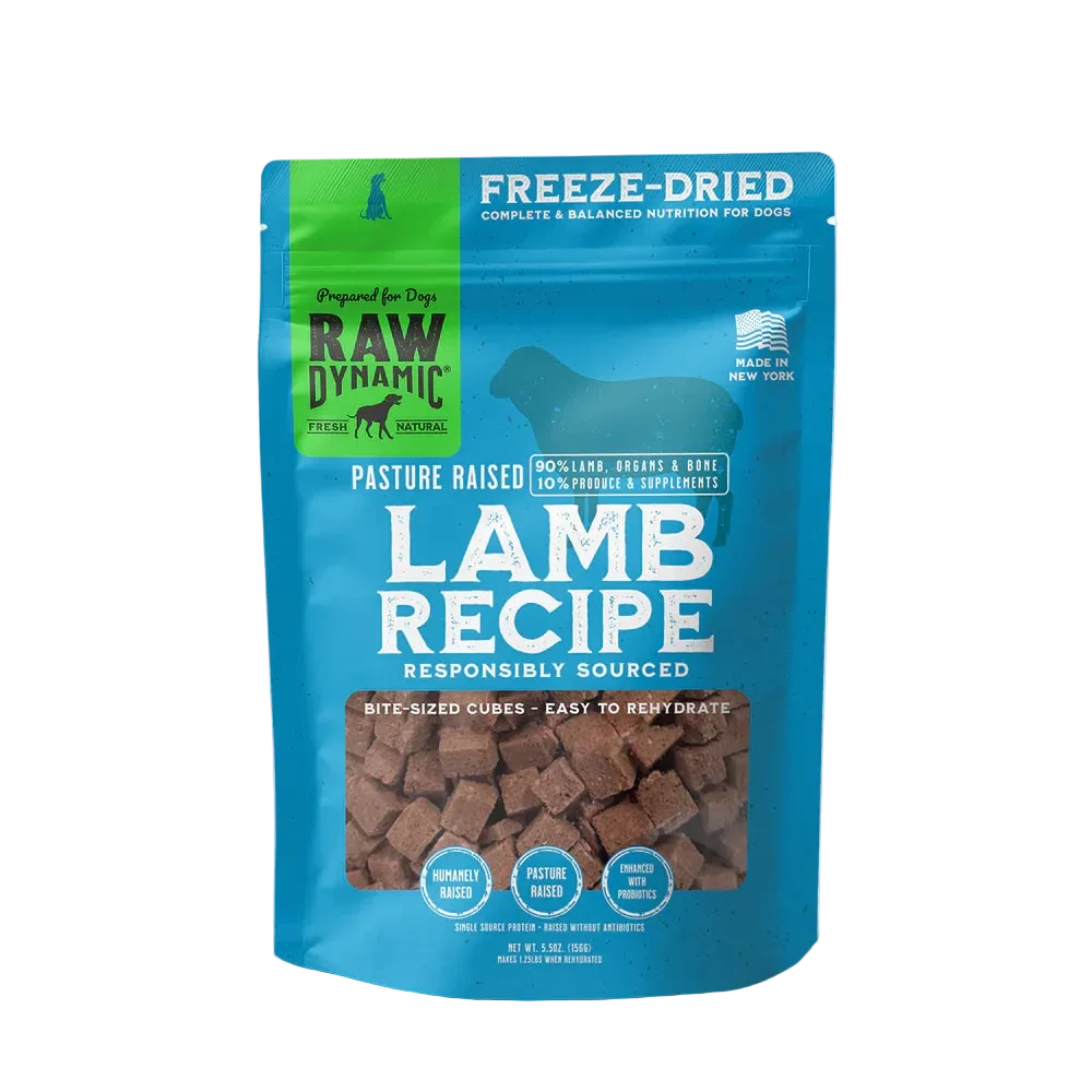 Raw Dynamic Freeze-Dried Raw Lamb Formula for Dogs, Freeze-Dried Dog Food, Pouch