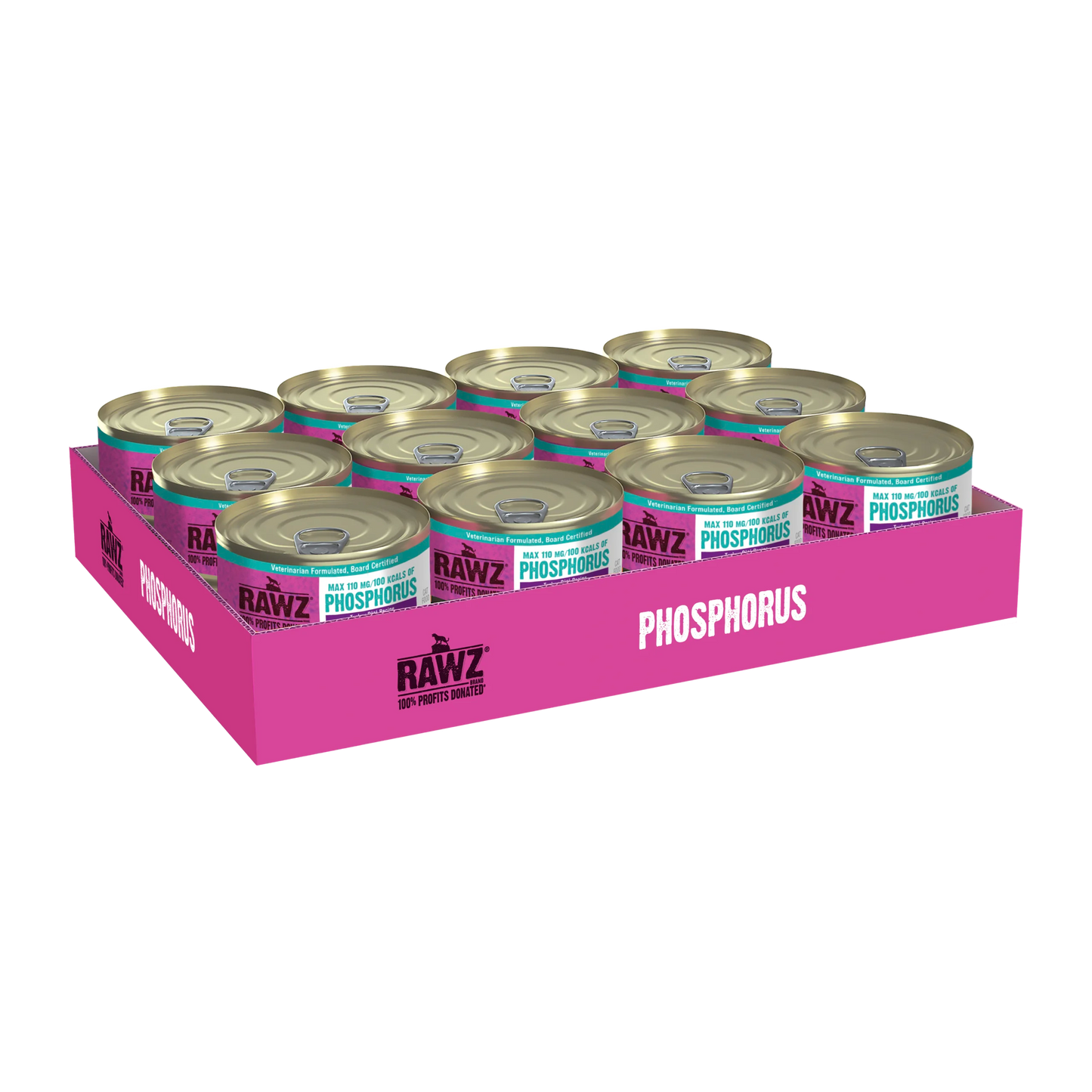RAWZ® Lower Phosphorus Turkey, Wet Cat Food, 5,5-oz Case of 24