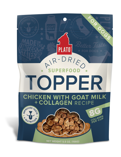Plato Air-Dried Chicken With Goat Milk Recipe, Meal Topper