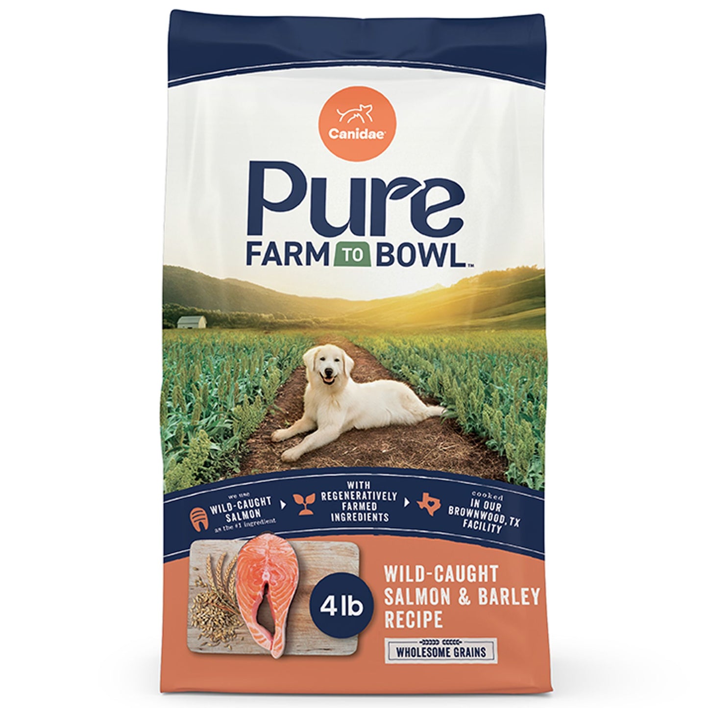 Canidae Pure Wholesome Grains Adult Salmon & Barley, Dry Dog Food