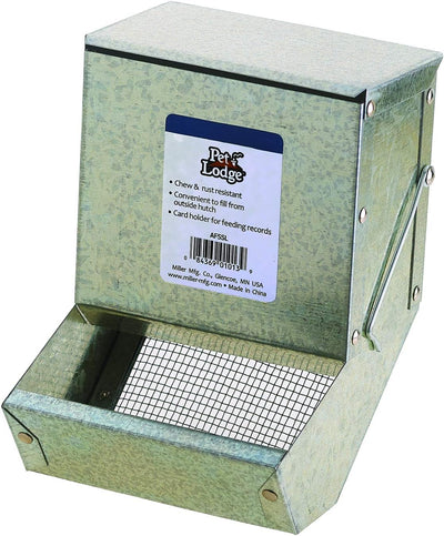 Pet Lodge® Feeder With Lid And Sifter Bottom, Small Animal Feeder