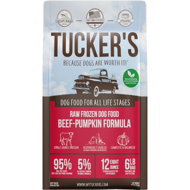 Tucker's Beef-PumpkinDiet, Frozen Raw Dog Food