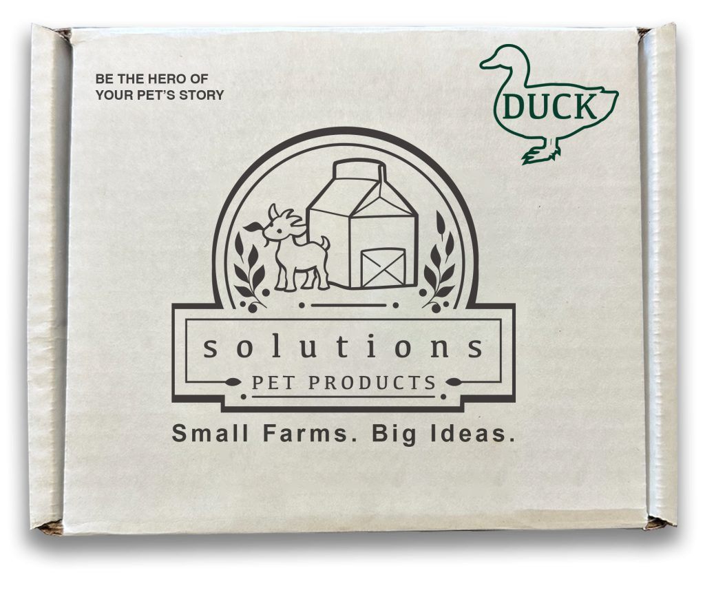 Solutions Pet Products Duck Recipe, Frozen Dog Food, 6-lb Box