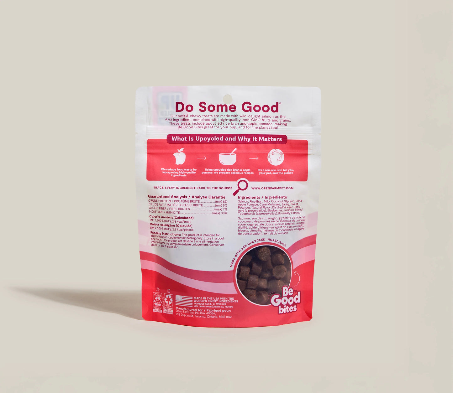 Open Farm Be Good Bites Wild-Caught Salmon Recipe 6-oz, Dog Treat
