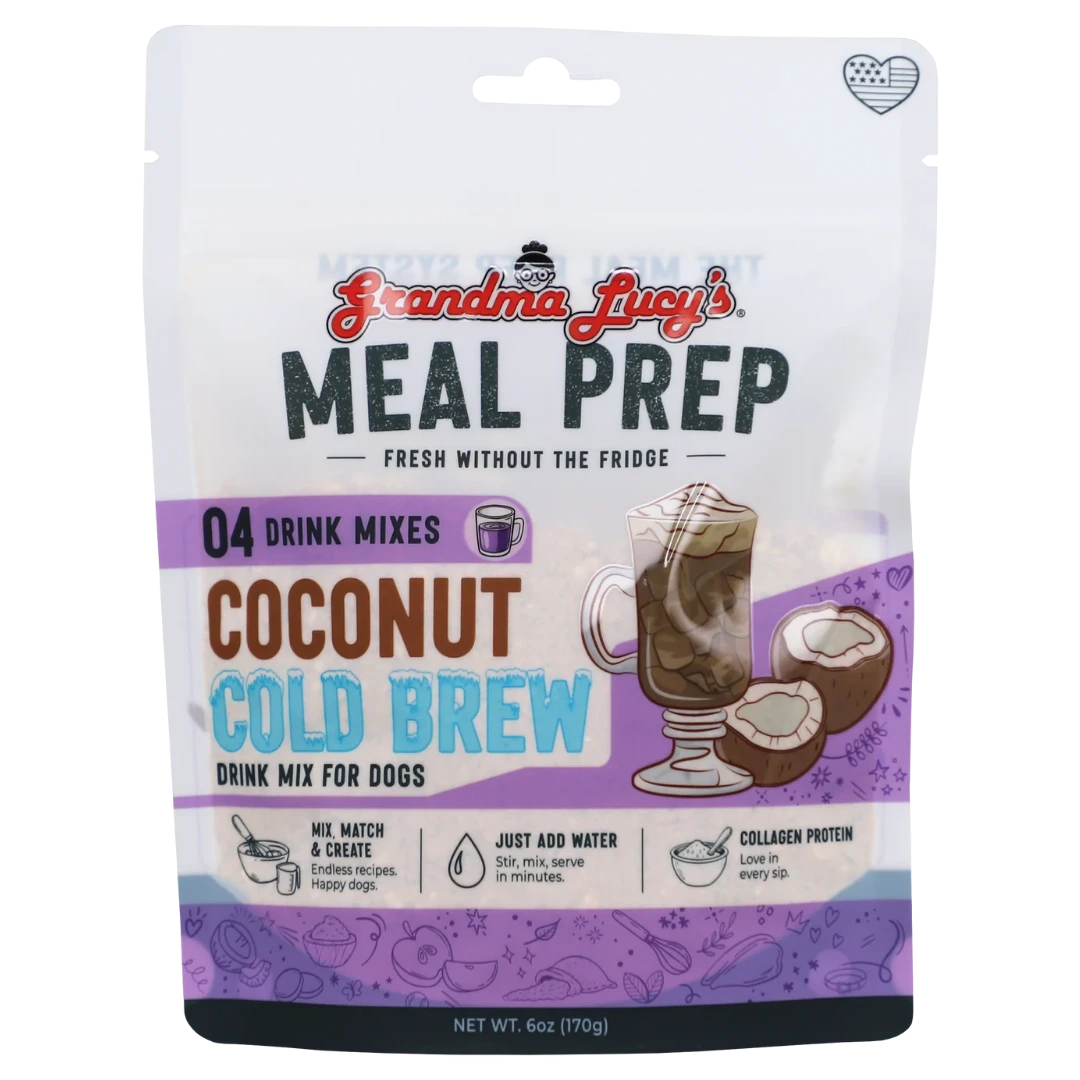 Grandma Lucy's Meal Prep Coconut Cold Brew, Dog Food Supplement, 6-oz Bag