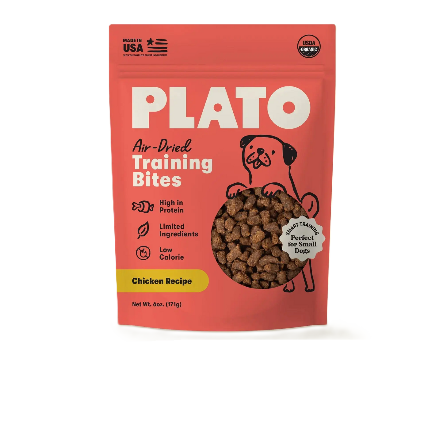 Plato Small Bites Meaty Morsel Dog Treats, Chicken Recipe