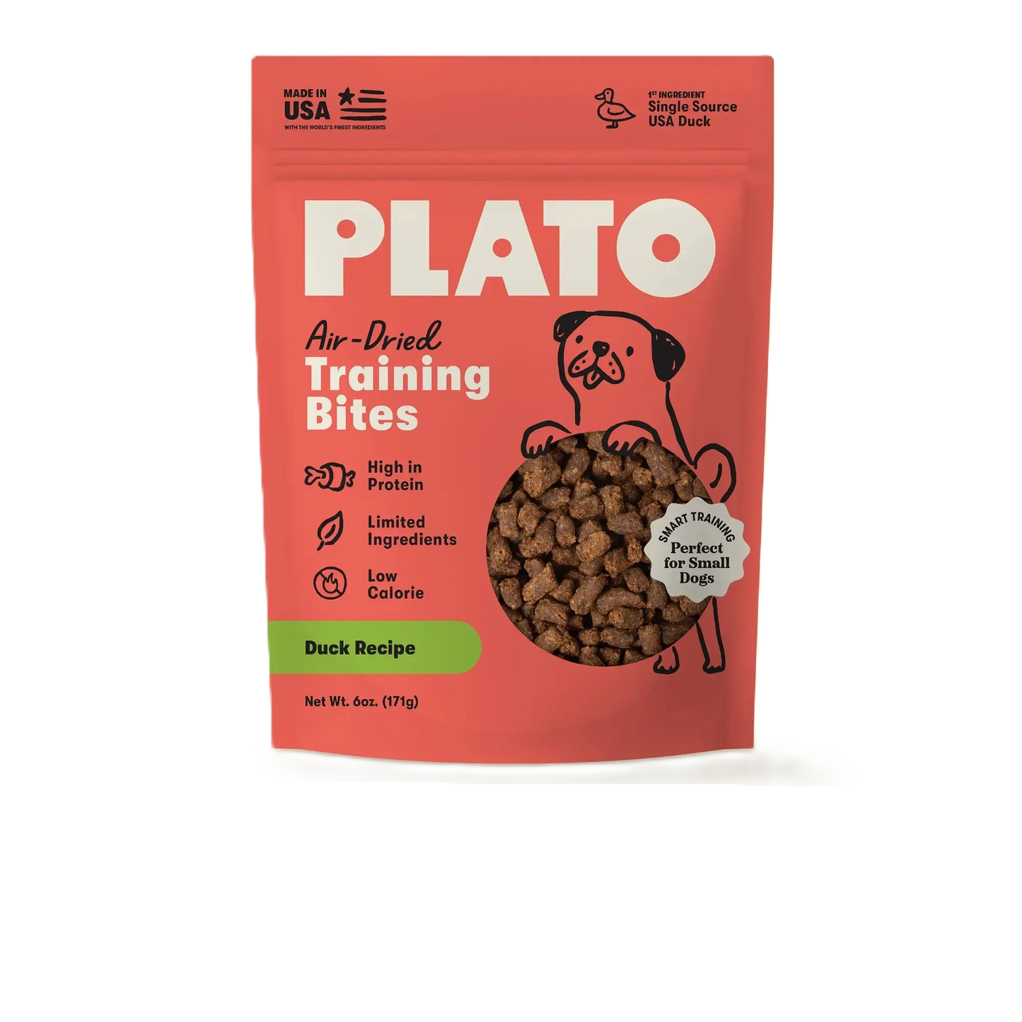Plato Small Bites Meaty Morsel Dog Treats, Duck Recipe