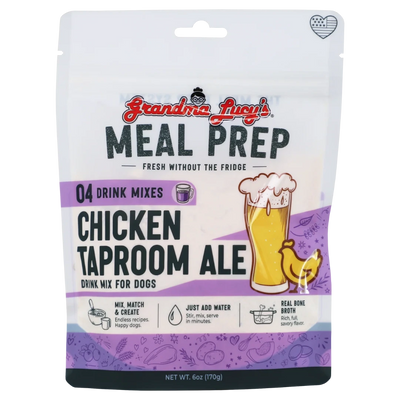 Grandma Lucy's Meal Prep Chicken Taproom Ale, Dog Food Supplement, 6-oz Bag