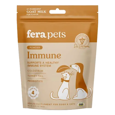 Fera Pets Immune Goat Milk Topper For Dogs and Cats, Pet Supplement, 6.34-oz