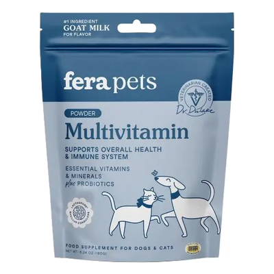 Fera Pets Multivitamin Goat Milk Topper For Dogs and Cats, Pet Supplement, 6.34-oz