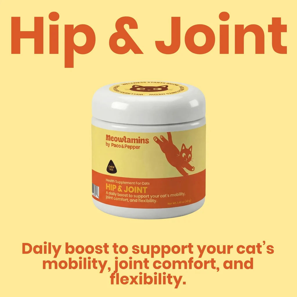 Paco & Pepper Meowtamins Hip & Joint Formula, 60-count