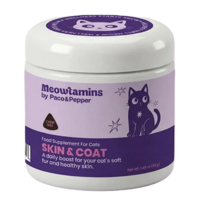 Paco & Pepper Meowtamins Skin & Coat Formula, 60-count