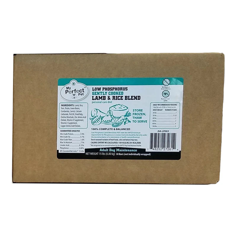 My Perfect Pet Low Phosphorus Lamb & Rice, Gently Cooked Dog Food