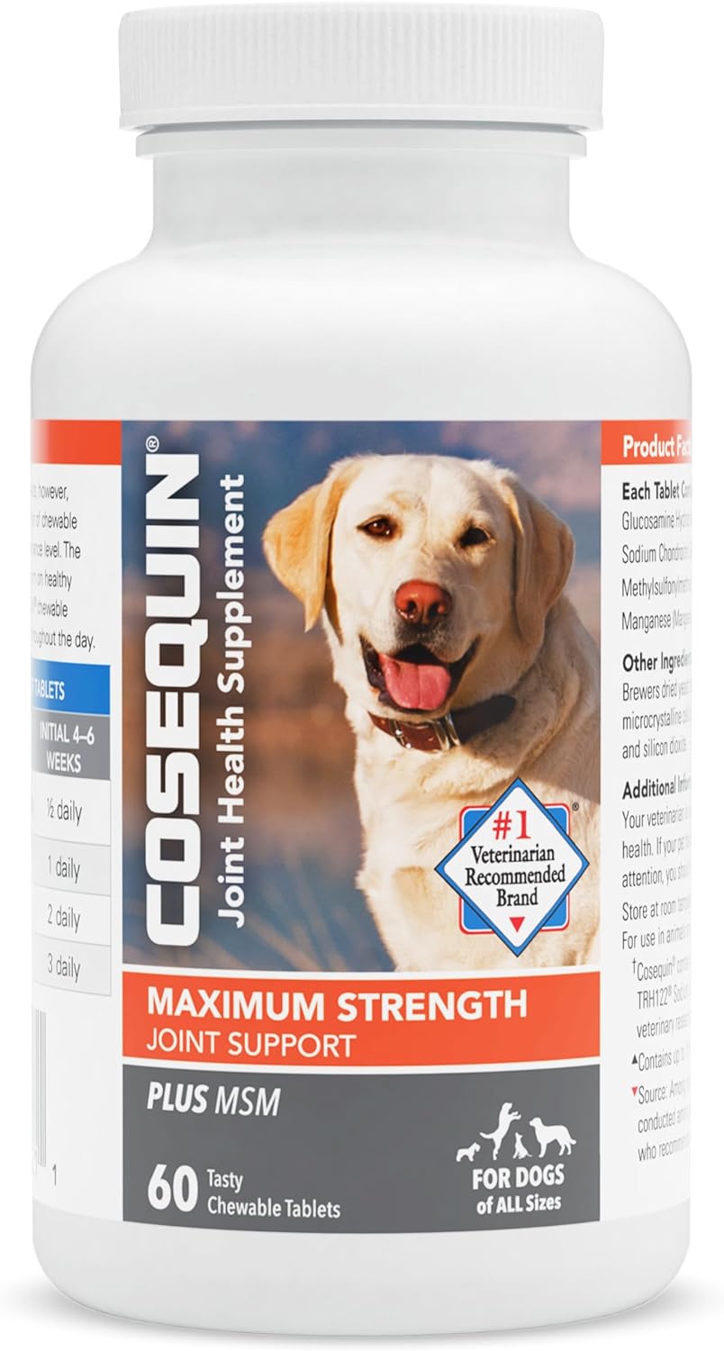 Cosequin® Maximum Strength Plus MSM Chewable Tablets 60-Count, Dog Supplement