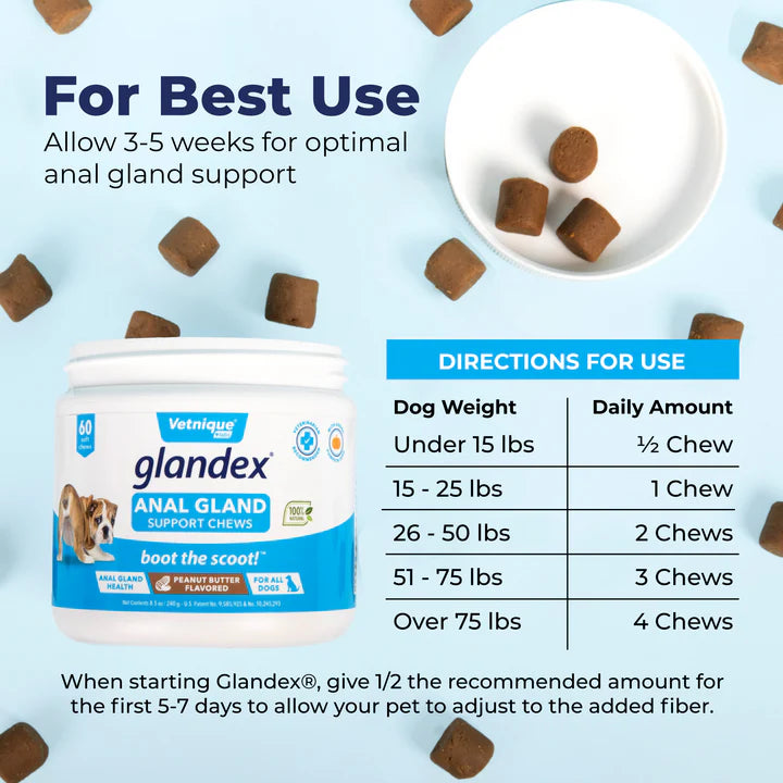 Glandex® Dog Anal Gland Supplement With Pumpkin