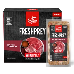 Orijen FreshPrey Beef, Pork & Lamb Recipe, Frozen Dog Food