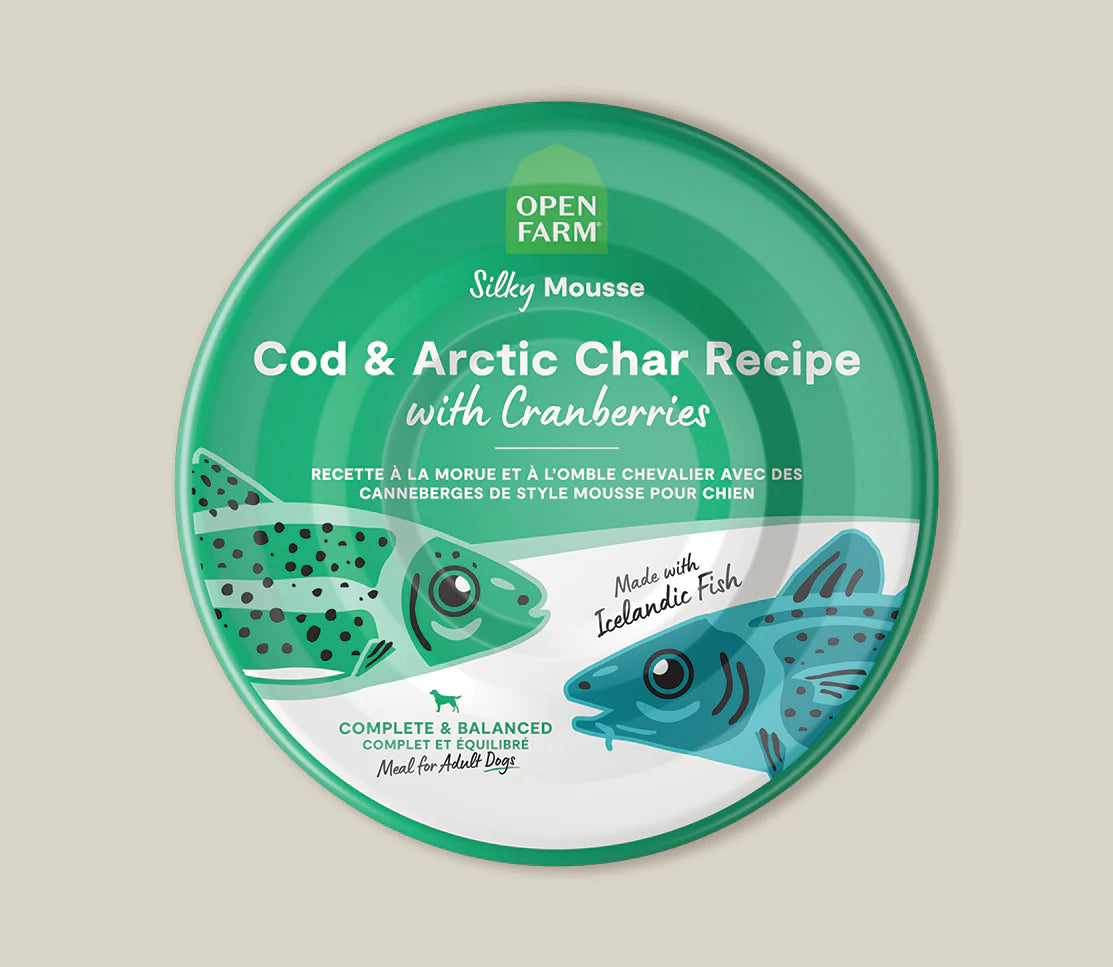 Open Farm Grain Free Cod & Arctic Char Recipe, Wet Dog Food, 7-oz, Case Of 24