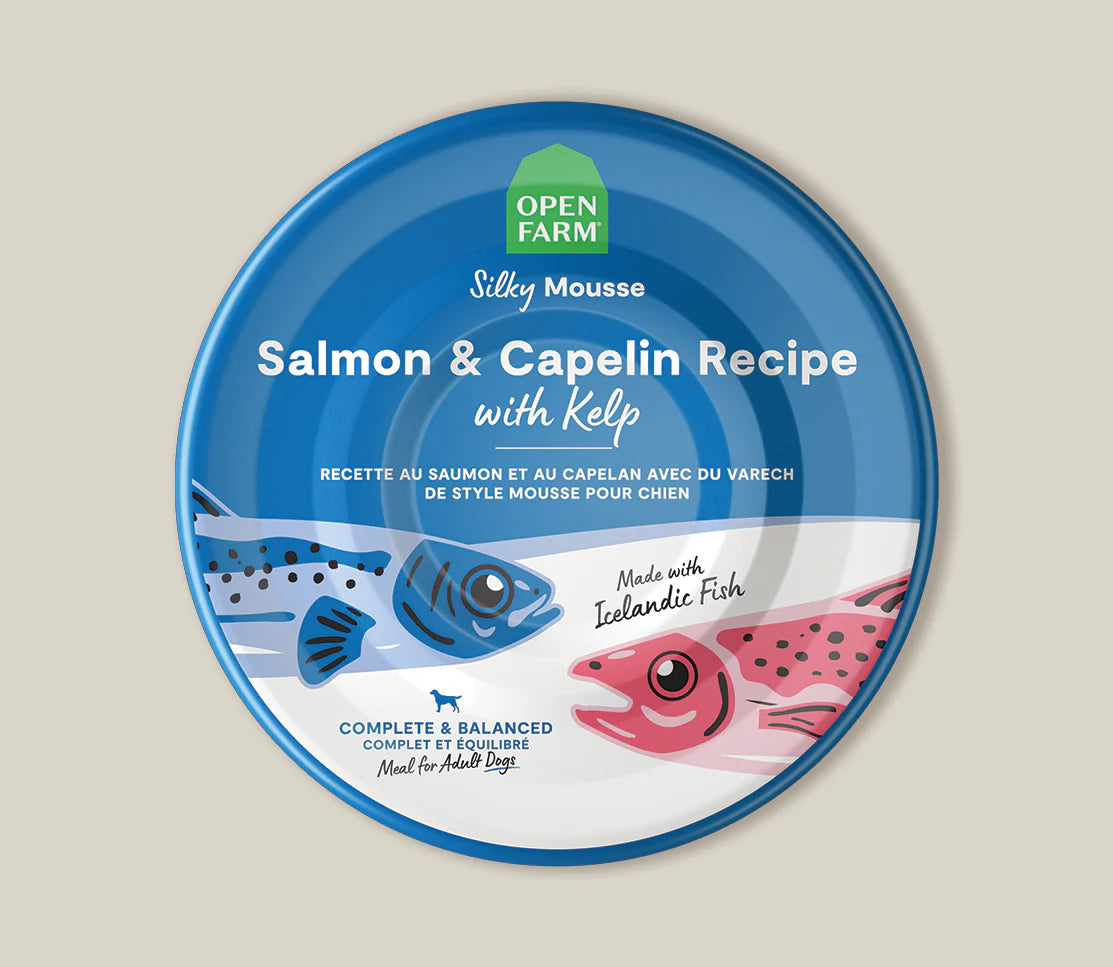 Open Farm Icelandic Salmon & Capelin Wet Food For Dogs, Wet Dog Food, 7-oz, Case Of 24