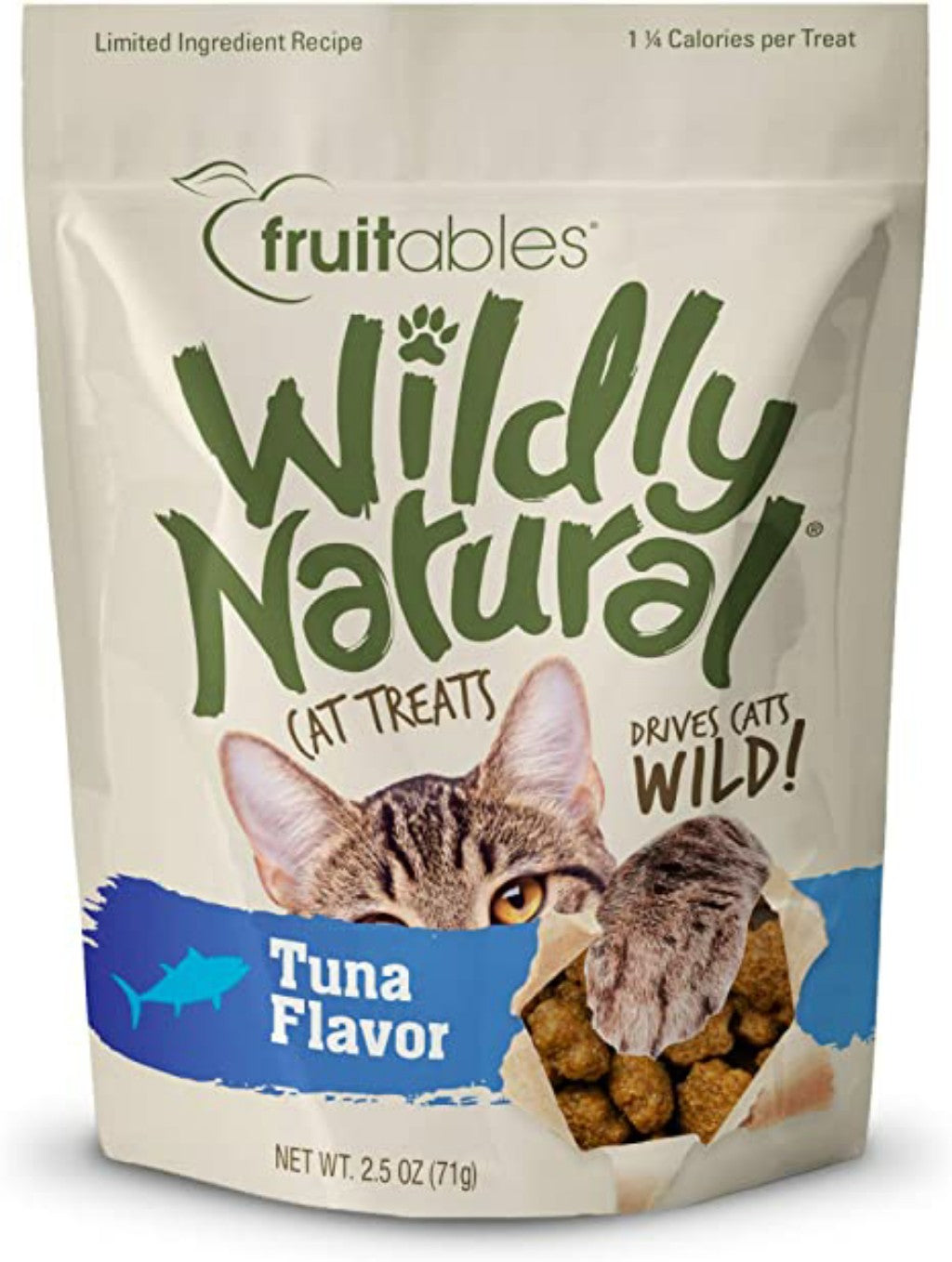 Wildly Natural Tuna Cat Treats, 2.5 oz Bag