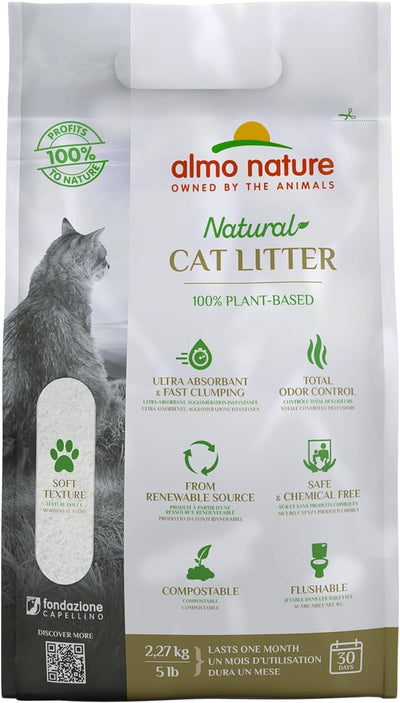 Almo Nature Natural Soft Grain 5-lb, Cat Litter