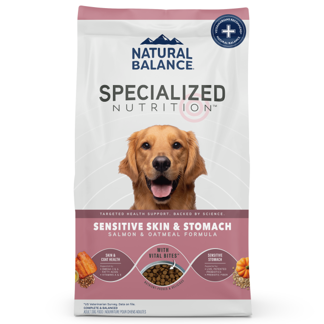 Natural Balance Sensitive Skin & Stomach Salmon & Oatmeal Dry Dog Food, 3.5-lb Bag