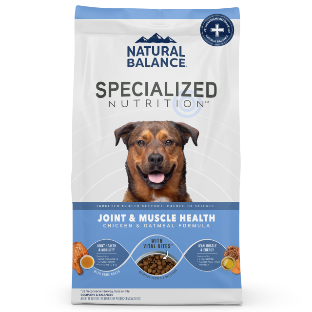 Natural Balance Joint & Muscle Health Chicken & Oatmeal Dry Dog Food, 3.5-lb Bag