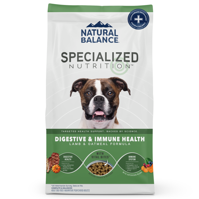 Natural Balance Digestive & Immune Health Lamb & Oatmeal Dry Dog Food, 3.5-lb Bag