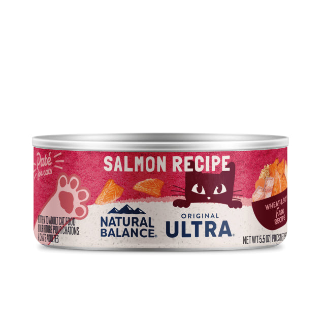 Natural Balance® Ultra Premium Salmon Canned Cat Formula, Wet Cat Food, 5.5-oz Case of 24