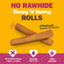 Cadet Chewalicious Rawhide-Free Chewy'n Savory Rolls Chicken Recipe, Dog Chews