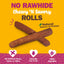 Cadet Chewalicious Rawhide-Free Chewy'n Savory Rolls Duck Recipe, Dog Chews