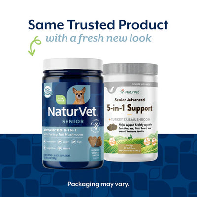 NaturVet Advanced 5-In-1 Support Soft Chews 60-Count, Dog Supplement