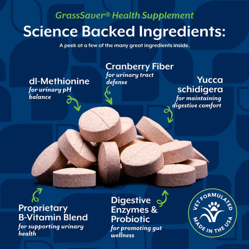 NaturVet GrassSaver® Wafers 300-Count, Dog Supplement