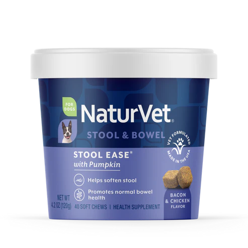 NaturVet Stool Ease® Soft Chews 40-Count, Dog Supplement