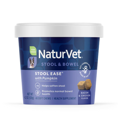 NaturVet Stool Ease® Soft Chews 40-Count, Dog Supplement