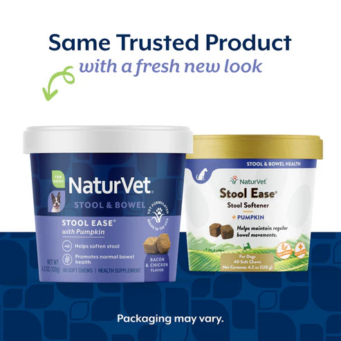 NaturVet Stool Ease® Soft Chews 40-Count, Dog Supplement