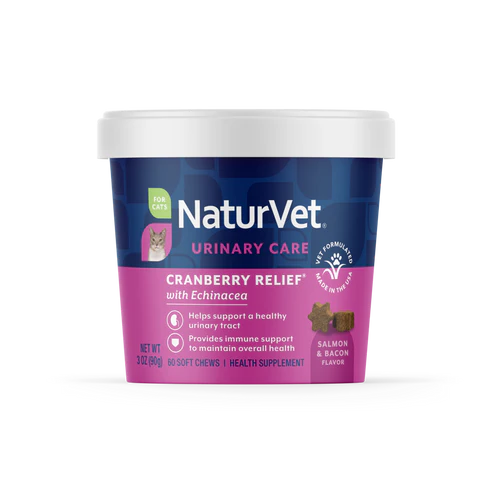 NaturVet Cranberry Relief® Soft Chews Cat Supplement, 60-Count