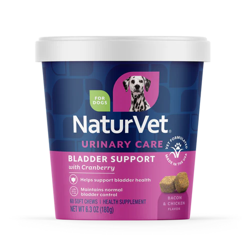 NaturVet Bladder Support Soft Chews 60-Count, Dog Supplement