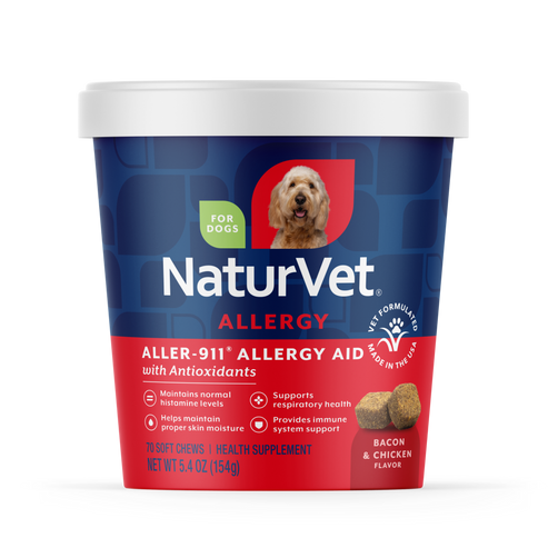 Naturvet Aller-911® Allergy Aid Soft Chews, Dog Supplement, 70-Count