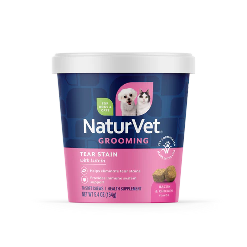 Naturvet Tear Stain Supplement Soft Chews, 70-Count