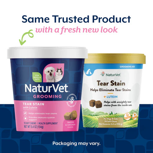 Naturvet Tear Stain Supplement Soft Chews, 70-Count
