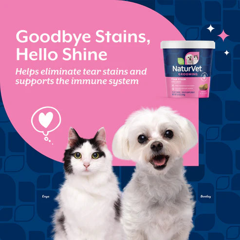 Naturvet Tear Stain Supplement Soft Chews, 70-Count