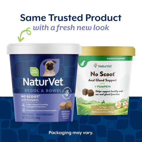 NaturVet No Scoot® Soft Chew, Dog Supplement, 60-Count