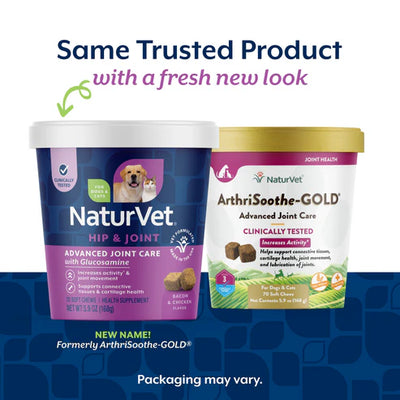 NaturVet Advanced Joint Care Soft Chews for Dogs and Cats (formerly ArthriSoothe-GOLD®)