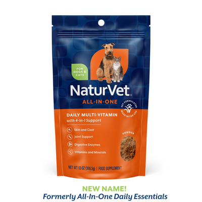 NaturVet Daily Multi-Vitamin Powder for Dogs and Cats, 13-oz Bag