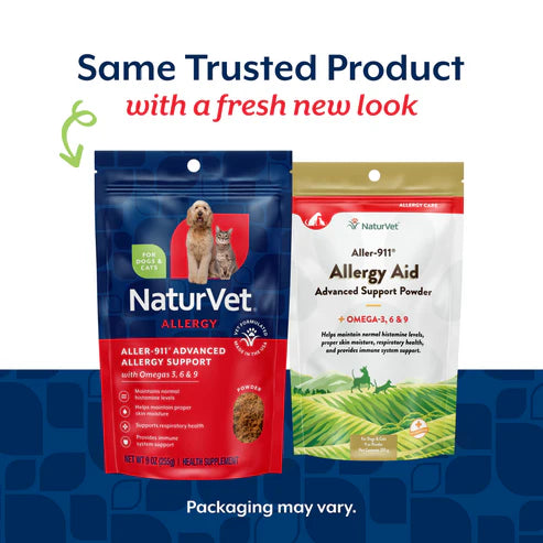 Naturvet Aller-911® Advanced Allergy Aid Formula Powder For Dogs And Cats, 9-oz
